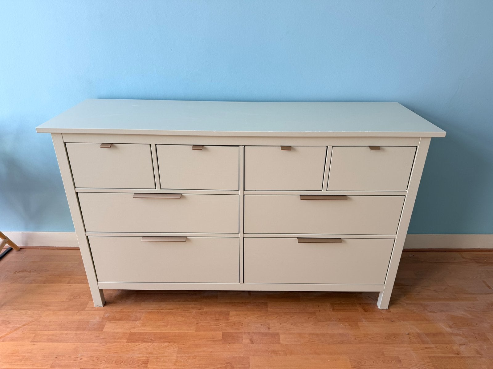 IKEA Hemnes ladekast met 8 lades en aangepaste greepjes, Ophalen, Gebruikt, 5 laden of meer, 100 tot 150 cm