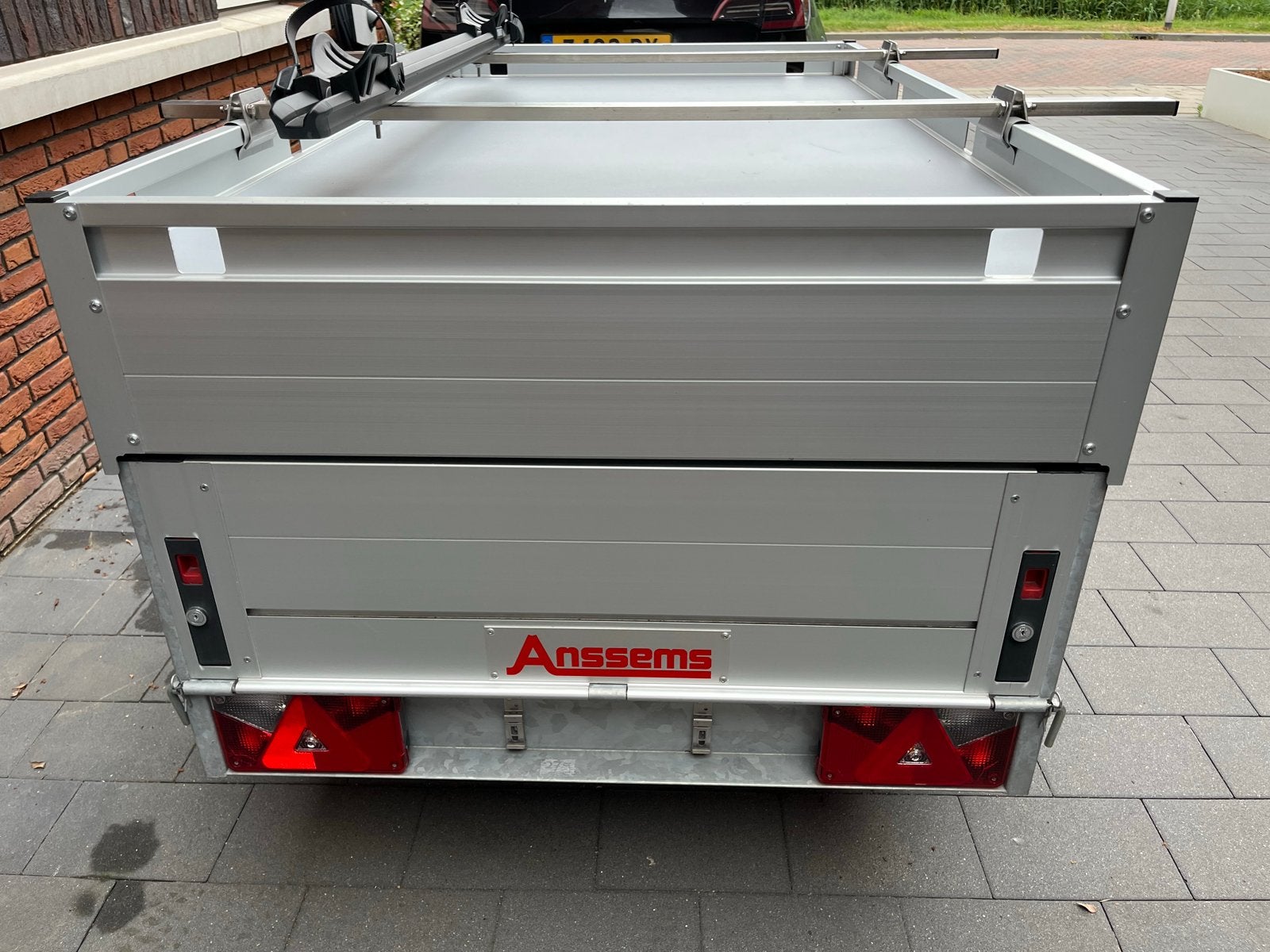 Anssems bagagewagen met Thule fietsendrager, Ophalen, Zo goed als nieuw