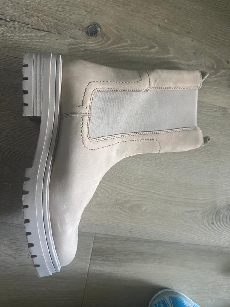 Manfield beige laarzen, maat 39, Beige, Lage of Enkellaarzen, Ophalen of Verzenden, Zo goed als nieuw