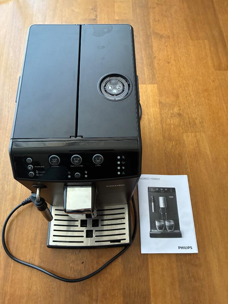 Philips HD8827 koffiemachine - BONEN, Witgoed en Apparatuur, Koffiezetapparaten, Ophalen, 10 kopjes of meer, Koffiemachine, Koffiebonen