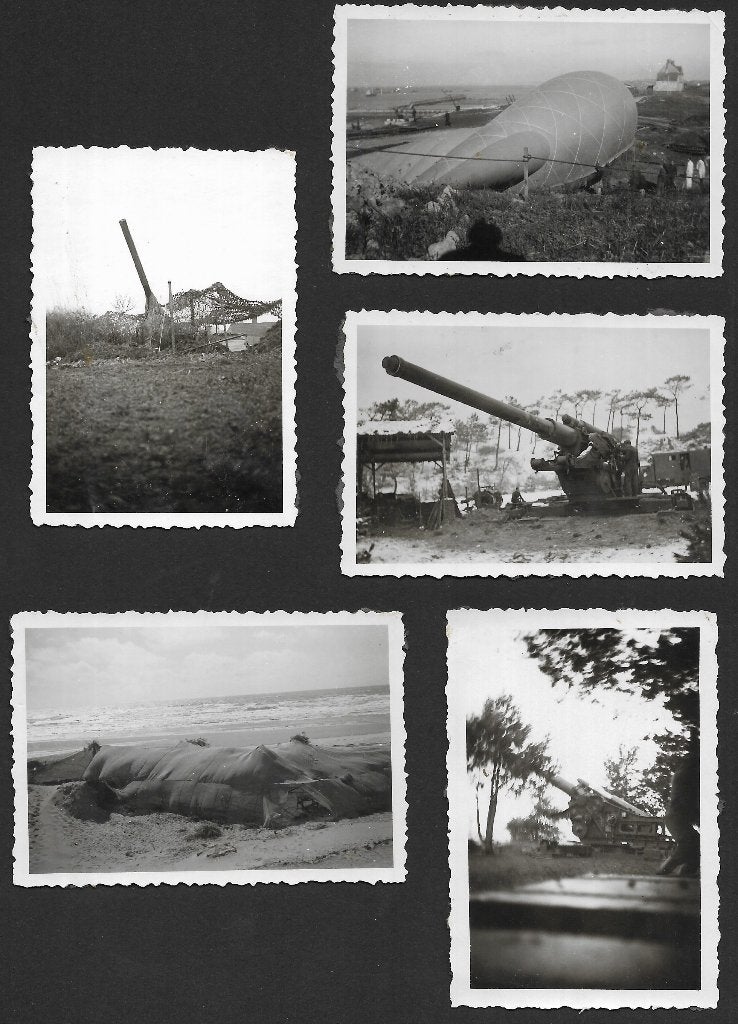 Zwaar Duits geschut aan Nederlandse of Belgische Kust, Ophalen of Verzenden, Nederland