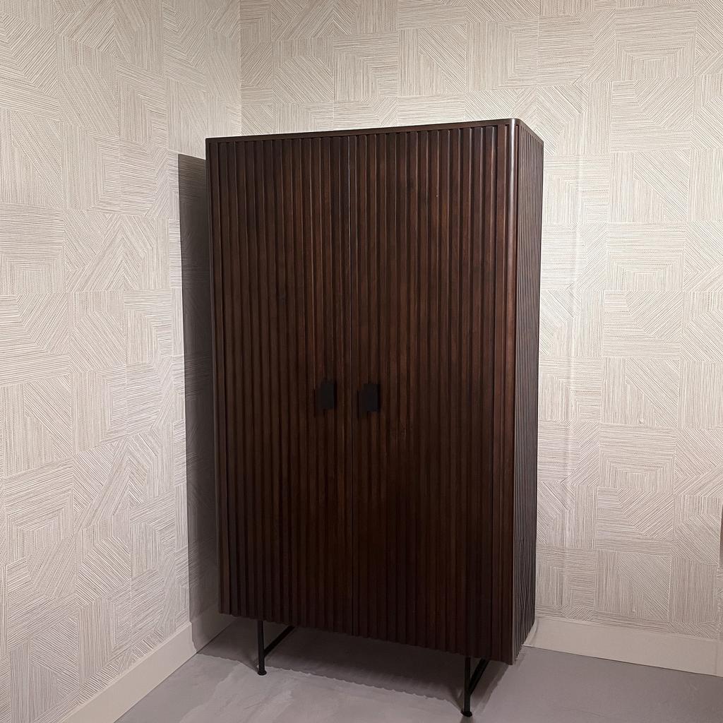 Kabinet rachel - eleonora - magi hout, bruin, Ophalen, Zo goed als nieuw, Minder dan 150 cm, Minder dan 100 cm