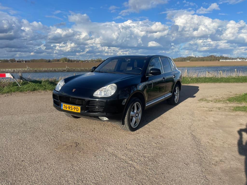 Porsche Cayenne S 2005, Auto's, Porsche, Automaat, Cayenne, Zwart, Leder