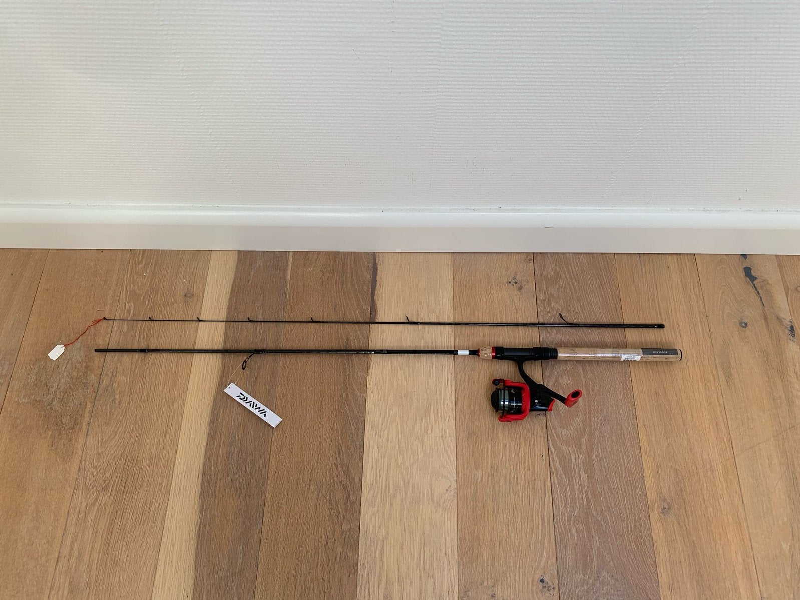 Nieuwe Daiwa spinhengel + Abu Garcia molen, 1.90m & 3-12 gr, Abu garcia, Nieuw, Ophalen of Verzenden, Abu garcia