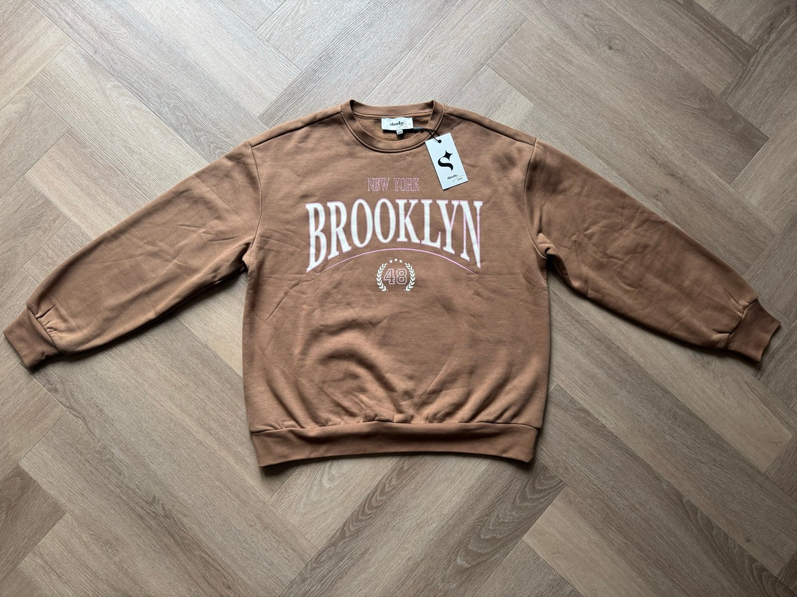 Shoeby x Fred van Leer sweater trui bruin XS/S, Ophalen of Verzenden, Nieuw, Maat 36 (S), Bruin