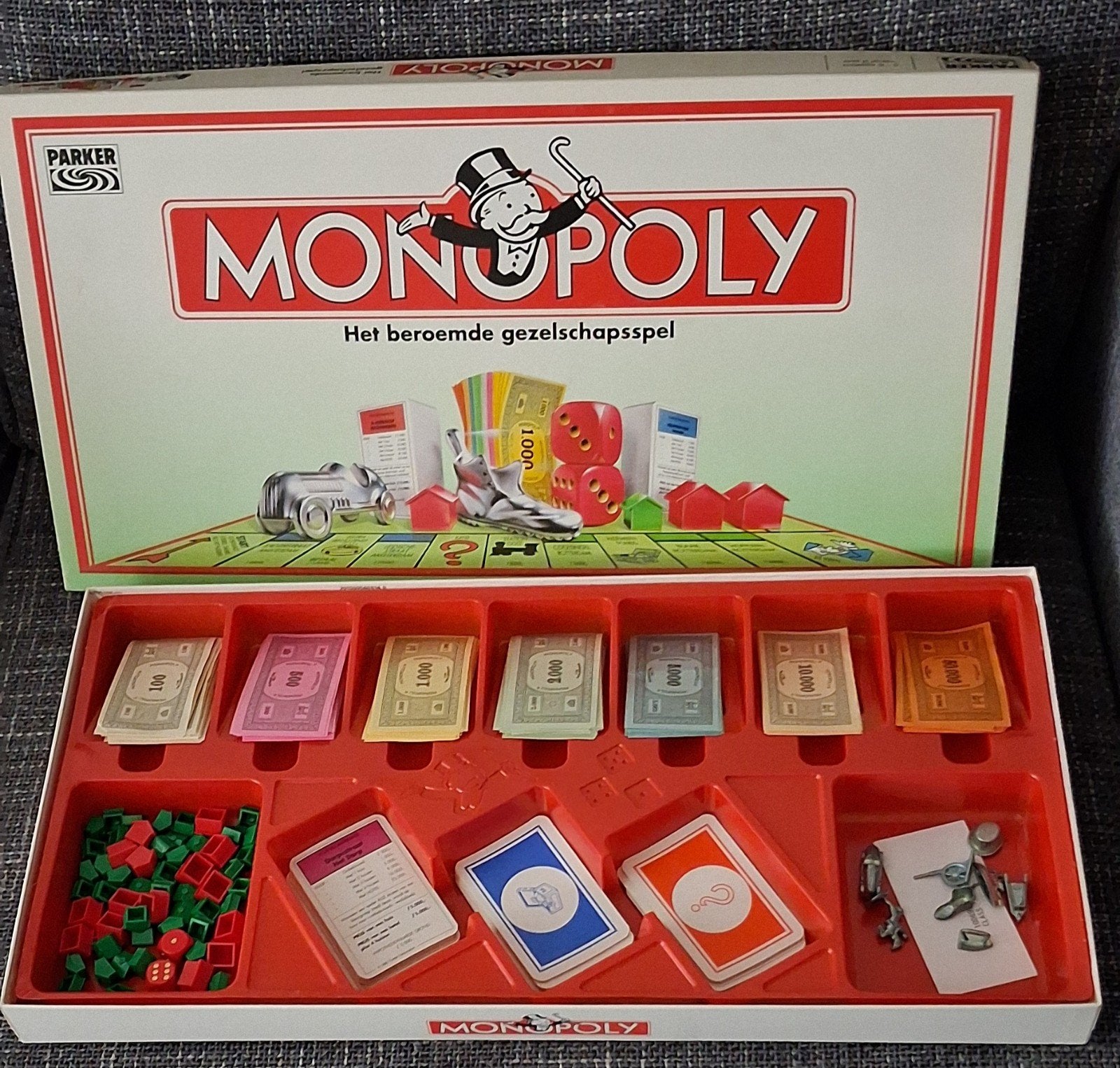 Gezelschapsspel Monopoly van Parker., Drie of vier spelers, Ophalen, Gebruikt, Parker
