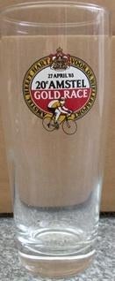 Amstel Gold Race glas 20e editie, Ophalen of Verzenden, Zo goed als nieuw, Bierglas