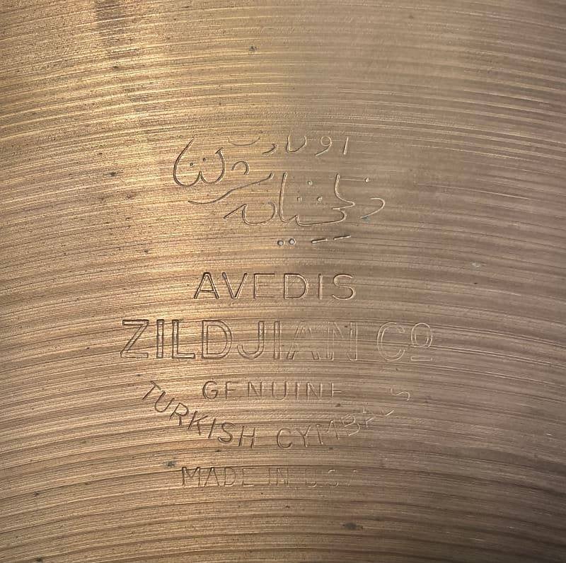 VINTAGE ZILDJIAN 1950'S 20" THIN RIDE CRASH 1840 gram, Muziek en Instrumenten, Drumstellen en Slagwerk, Ophalen of Verzenden, Gebruikt
