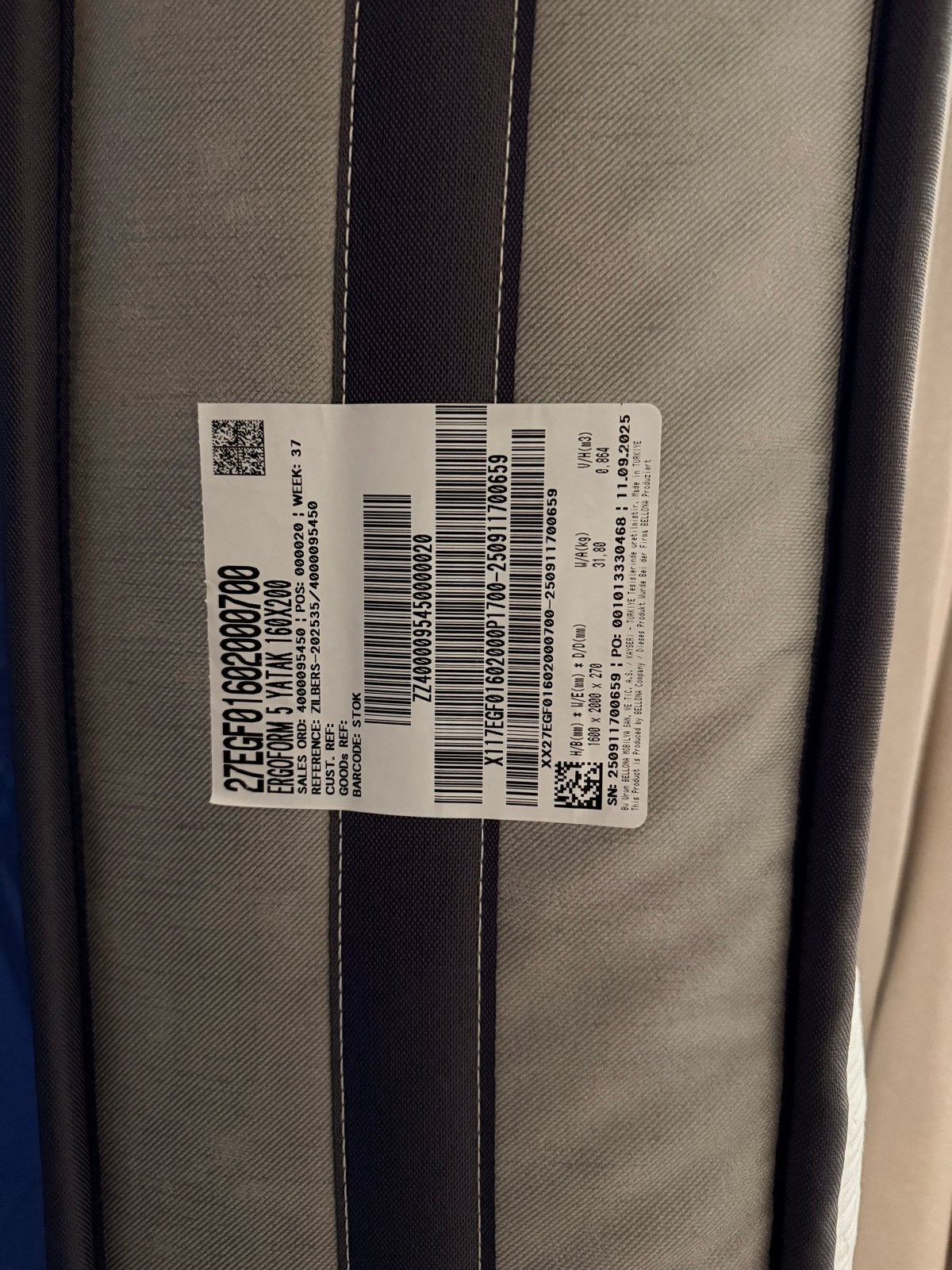 Nieuw Bellona Ergoform Matras 160x200cm-Ongebruikt met label, Ophalen, Matras, 200 cm, 160 cm