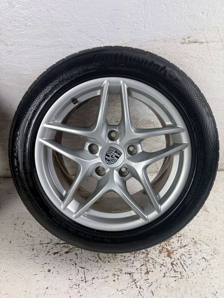 Originele Porsche Boxster Cayman 987 velgen 17" 5x130 zomer, Niet ingevuld, Gebruikt, Banden en Velgen, Niet ingevuld