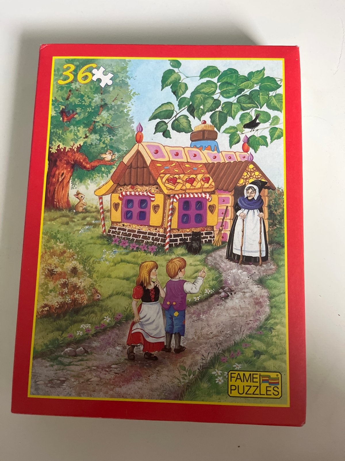 Kleine puzzel 36 stukjes - Hans en Grietje, Ophalen of Verzenden, 10 tot 50 stukjes, Gebruikt, 2 tot 4 jaar