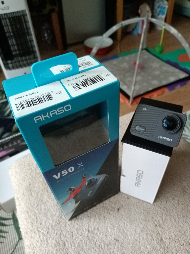 AKASO V50X 4K Action Camera – compleet met accessoires, Ophalen of Verzenden, Gebruikt, Overige merken