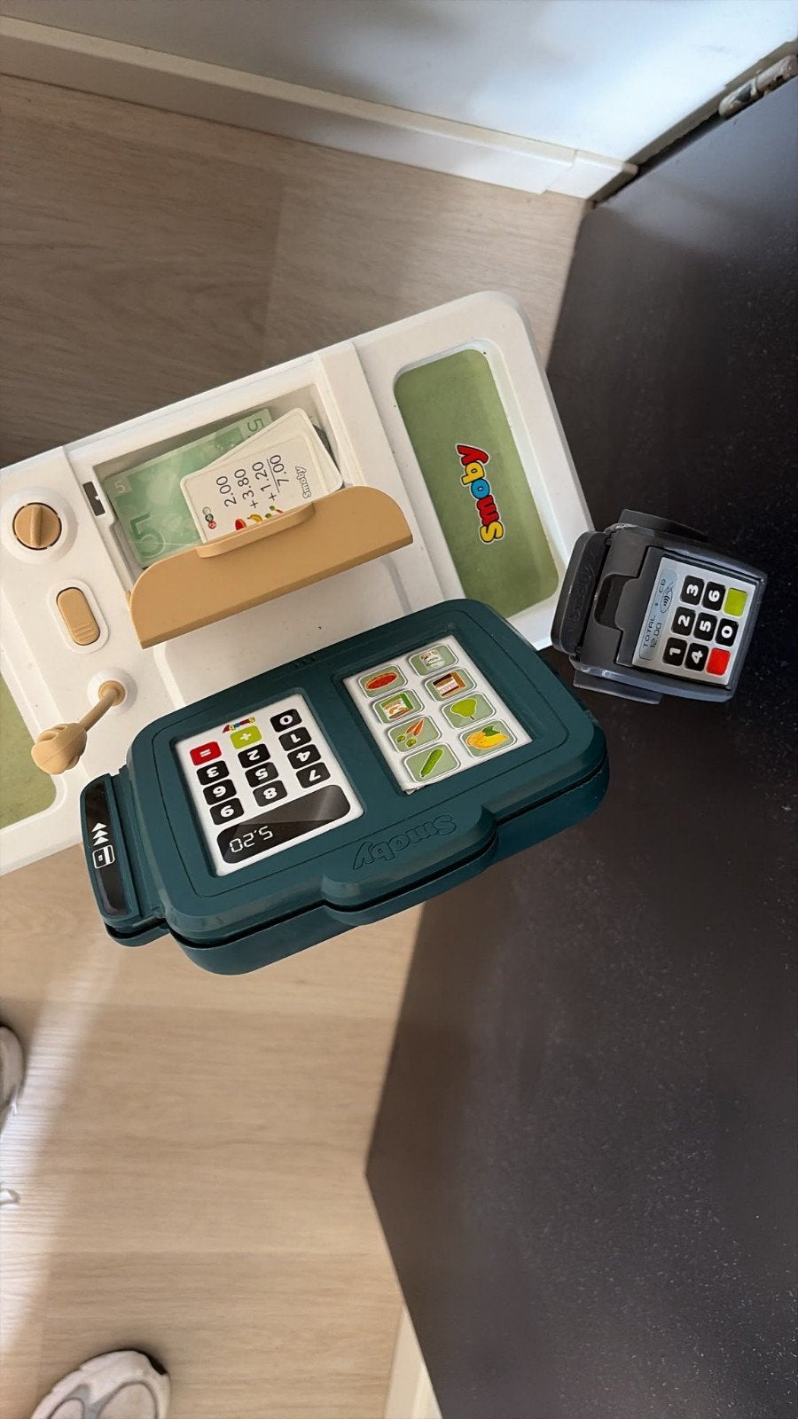 Smoby Supermarkt Speelset met Winkelwagen, Ophalen, Gebruikt, Jongen of Meisje