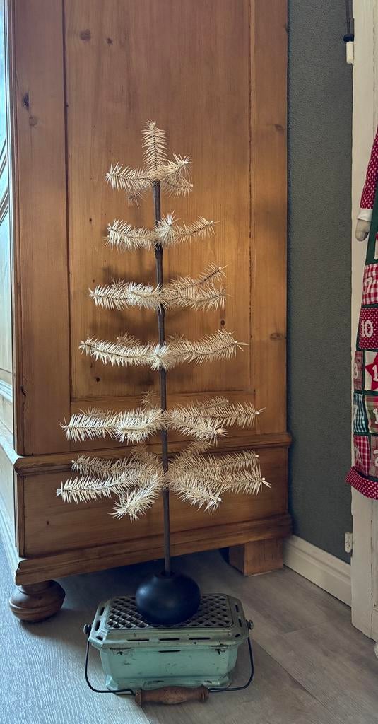 Feathertree Homemade antiek beige echte ganzenveren., Diversen, Ophalen of Verzenden