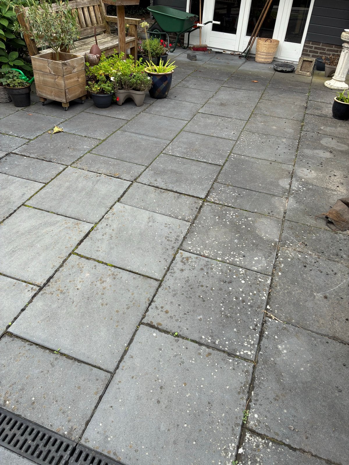Terrastegels 60x60x4 cm, Tuin en Terras, Ophalen, Gebruikt, Beton, Terrastegels