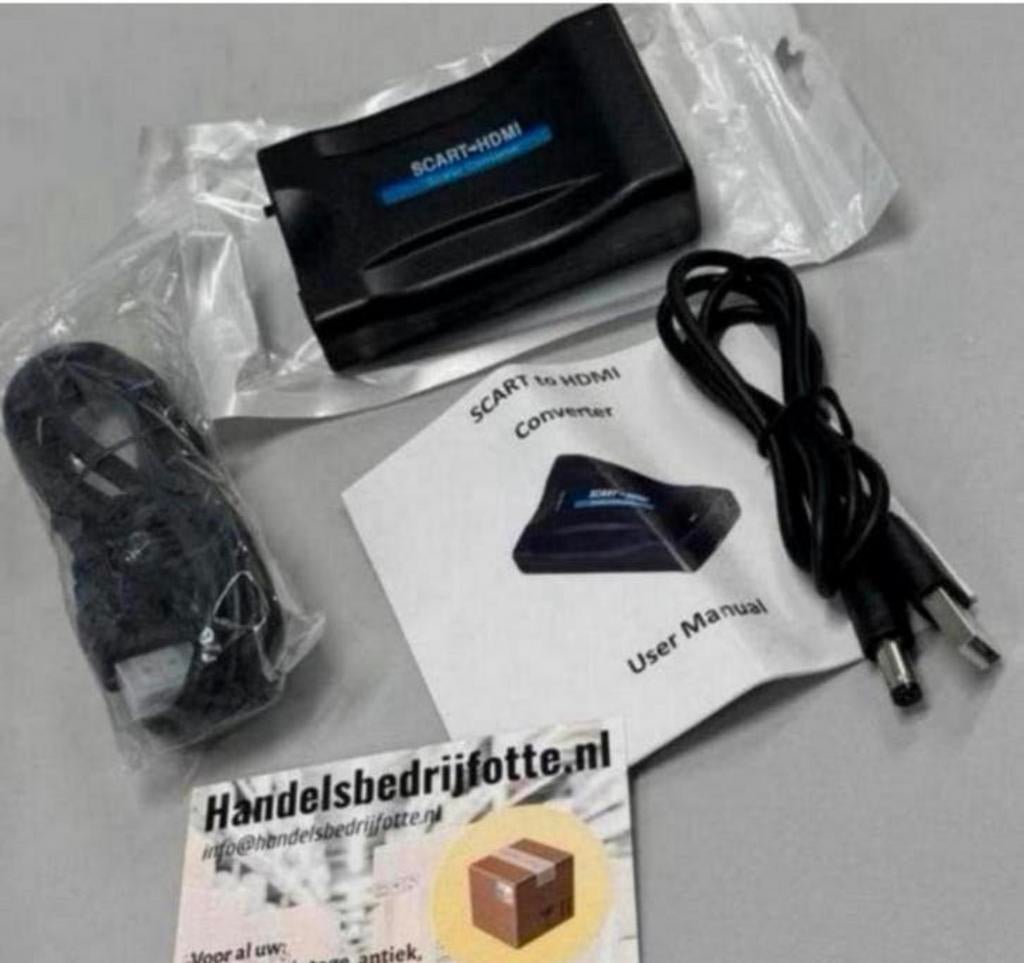 Scart naar HDMI Adapter - Full HD - 720P / 1080P - Nieuw, Nieuw, Ophalen of Verzenden, H, H