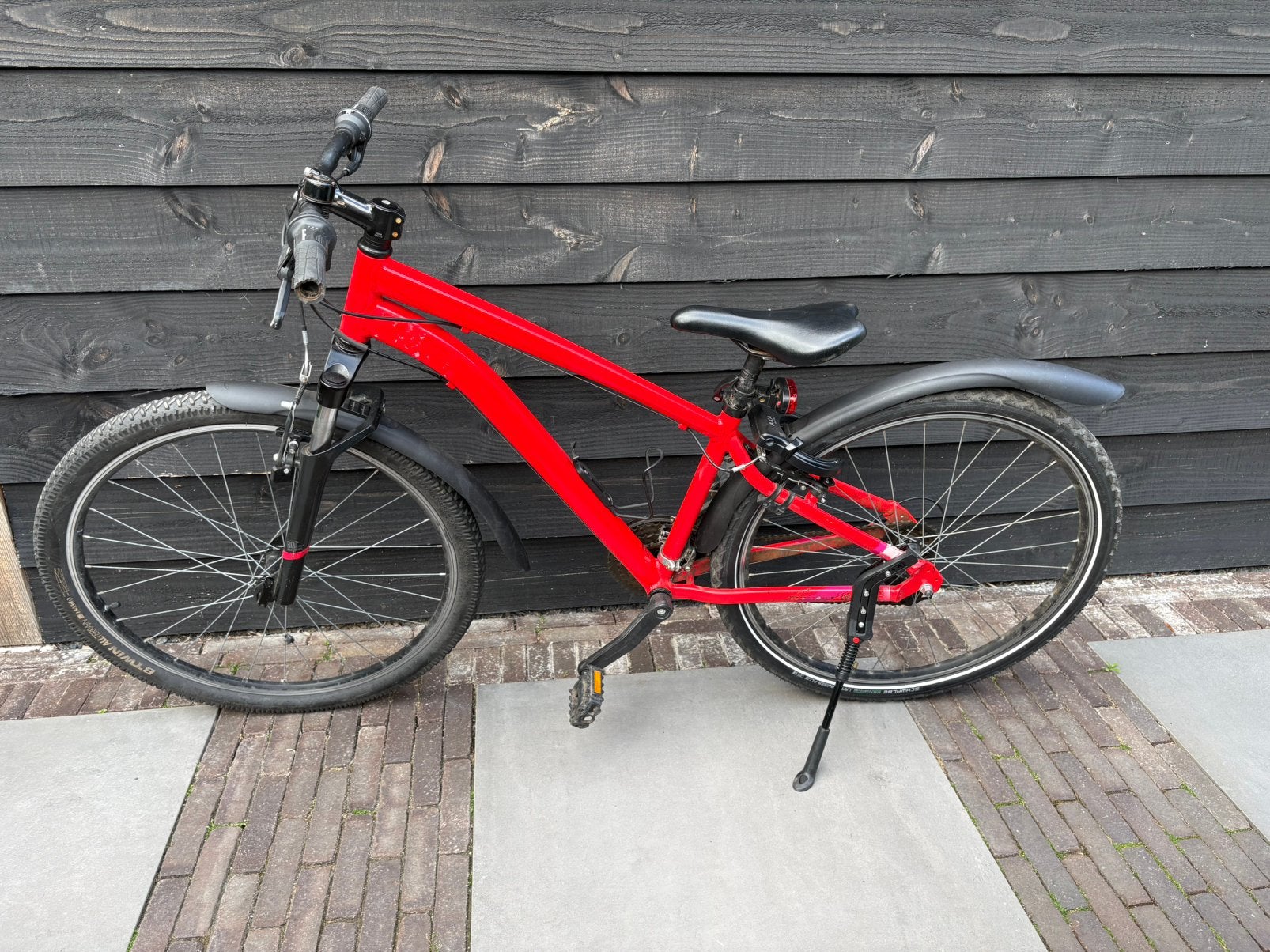 27,5 inch jongens fiets mountainbike Decathlon, Velgrem, Versnellingen, Zo goed als nieuw, Ophalen