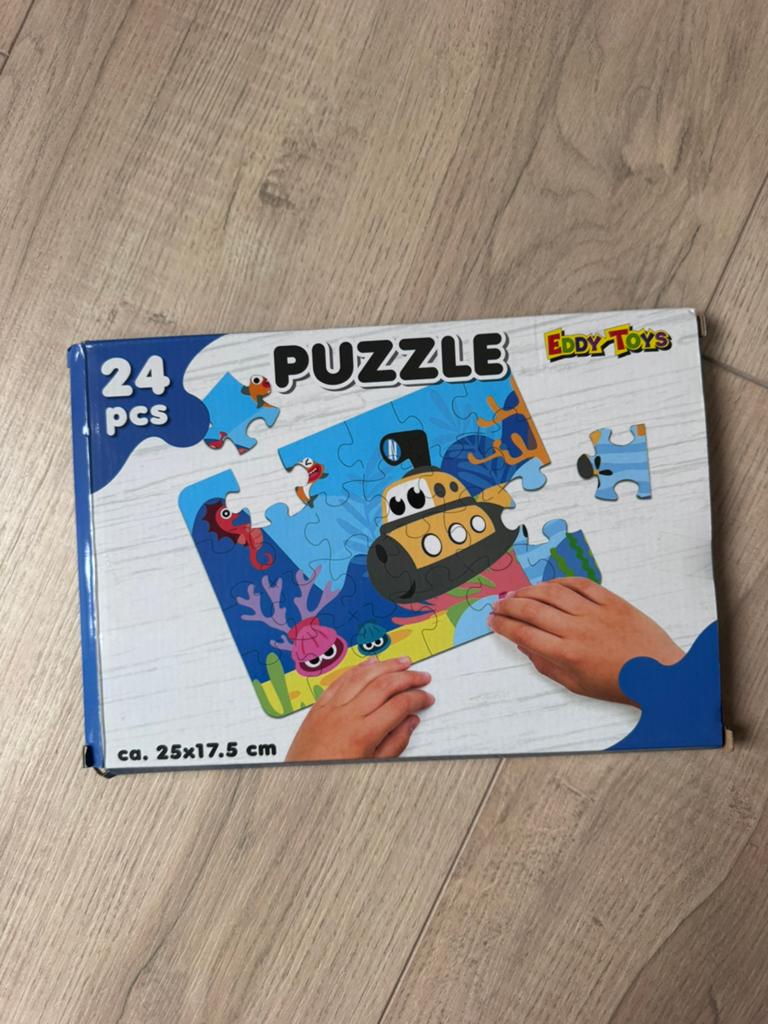 Puzzel onderzeeer - 24 stukjes, Ophalen of Verzenden, 10 tot 50 stukjes, Zo goed als nieuw, 2 tot 4 jaar