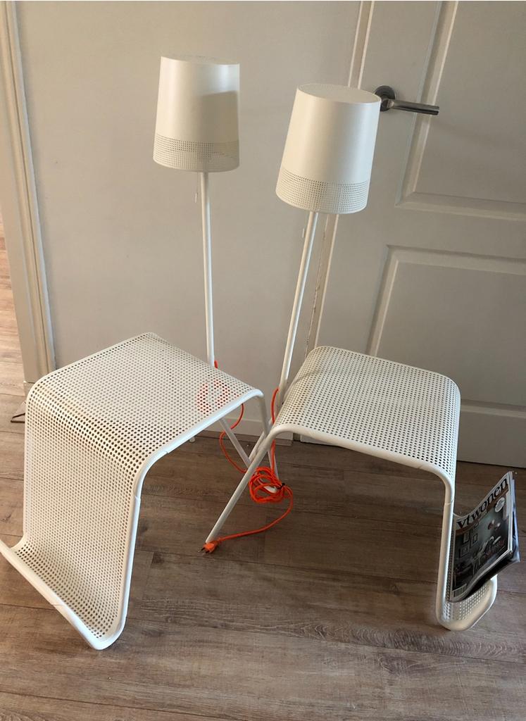 2x IKEA PS 2014 Bijzettafel met verlichting -  Tomek Rygalik, Huis en Inrichting, Tafels | Bijzettafels, Gebruikt, Rechthoekig