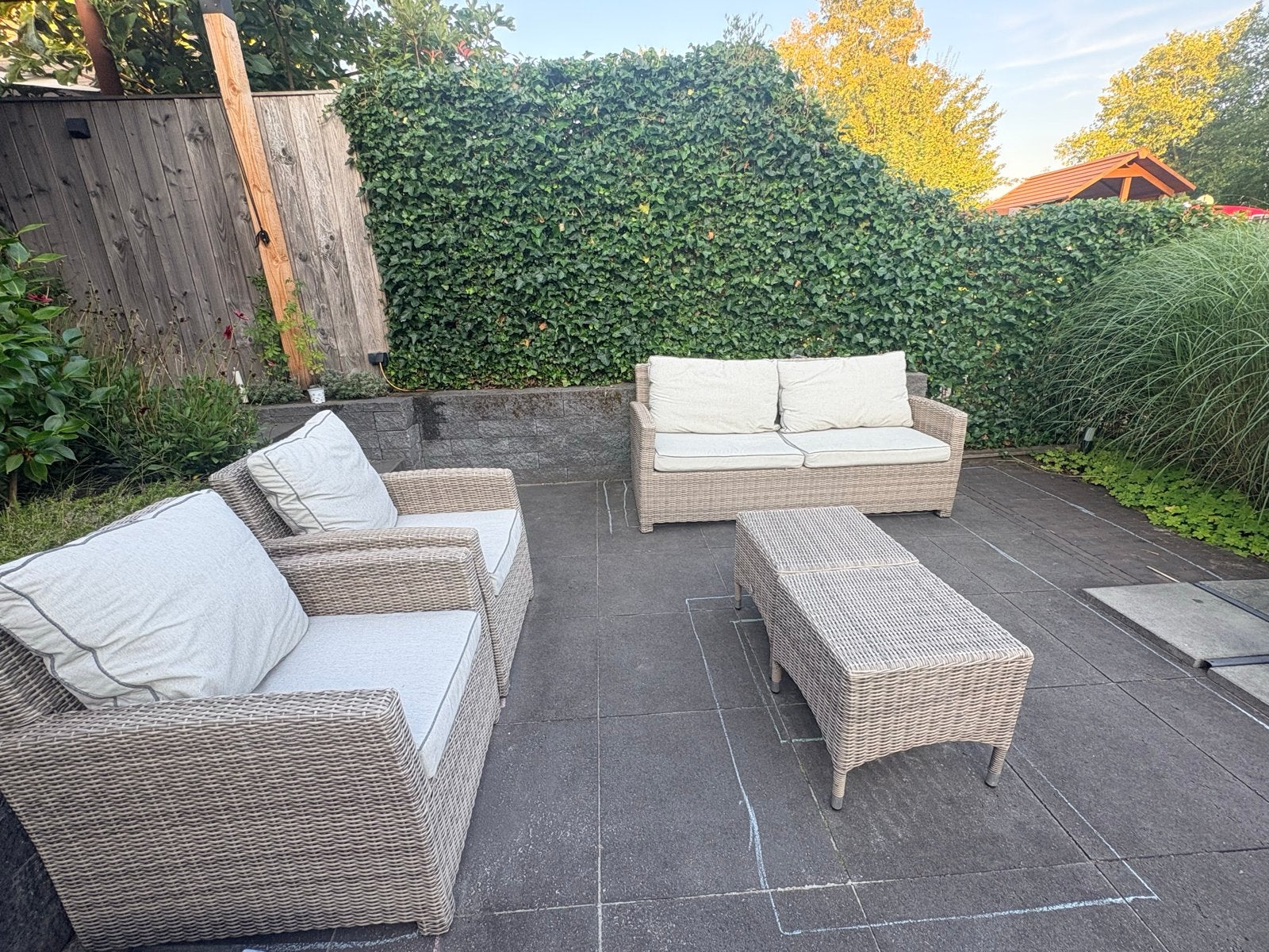 Lounge set 'Down Under Collection' met 2 stoelen, bank en ho, Ophalen, 5 zitplaatsen, Gebruikt, Loungeset