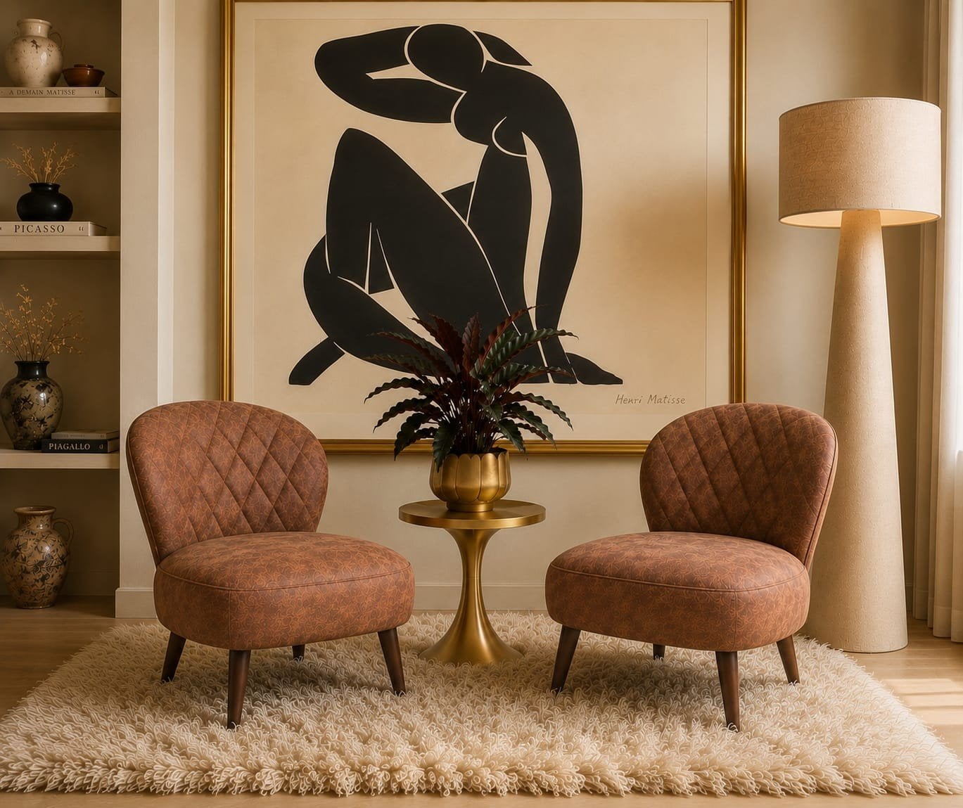 Fauteuils Cognac - Set van 2 - zo goed als nieuw, Huis en Inrichting, Fauteuils, Ophalen, Minder dan 75 cm, Zo goed als nieuw