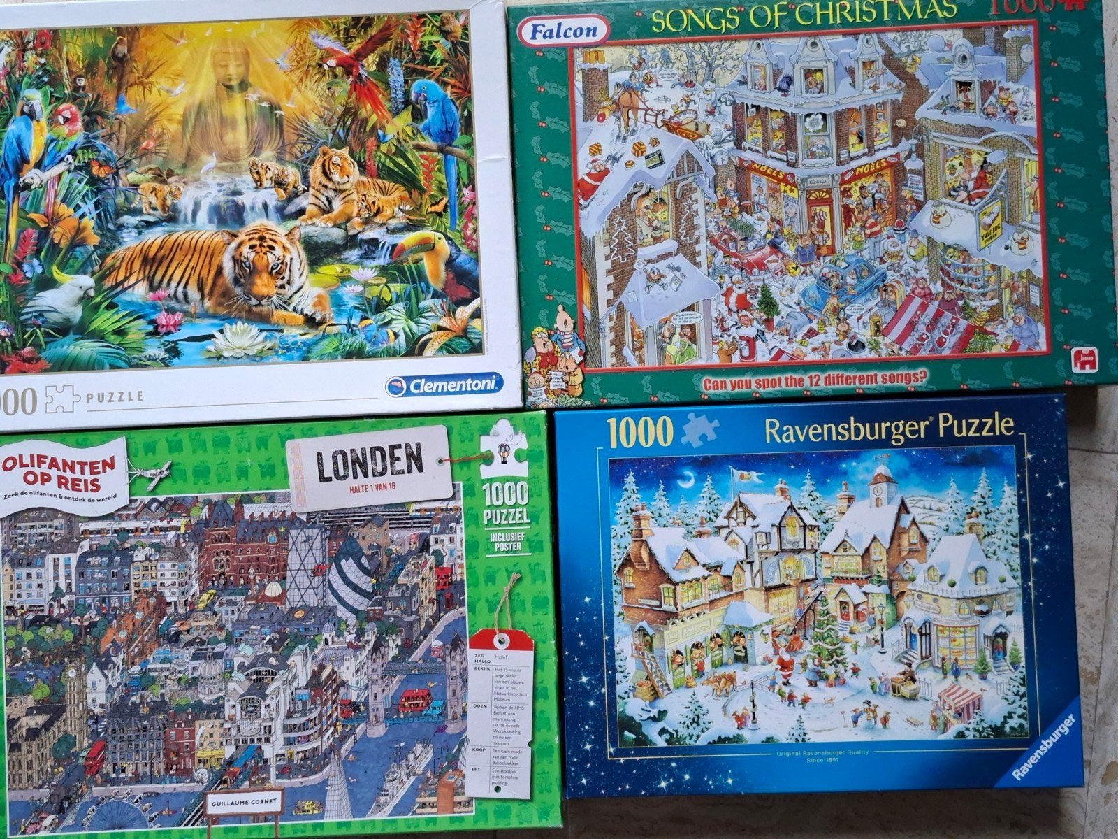 puzzels, Ophalen of Verzenden, 500 t/m 1500 stukjes, Zo goed als nieuw