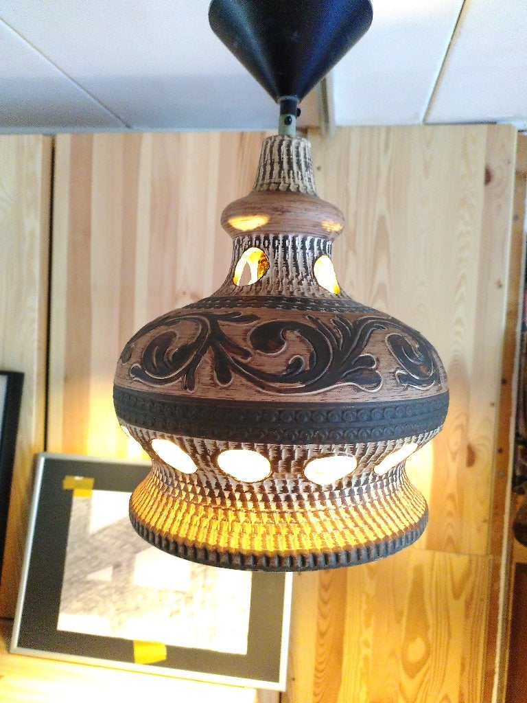Vintage Herda hanglamp, Ophalen of Verzenden, Steen/keramiek