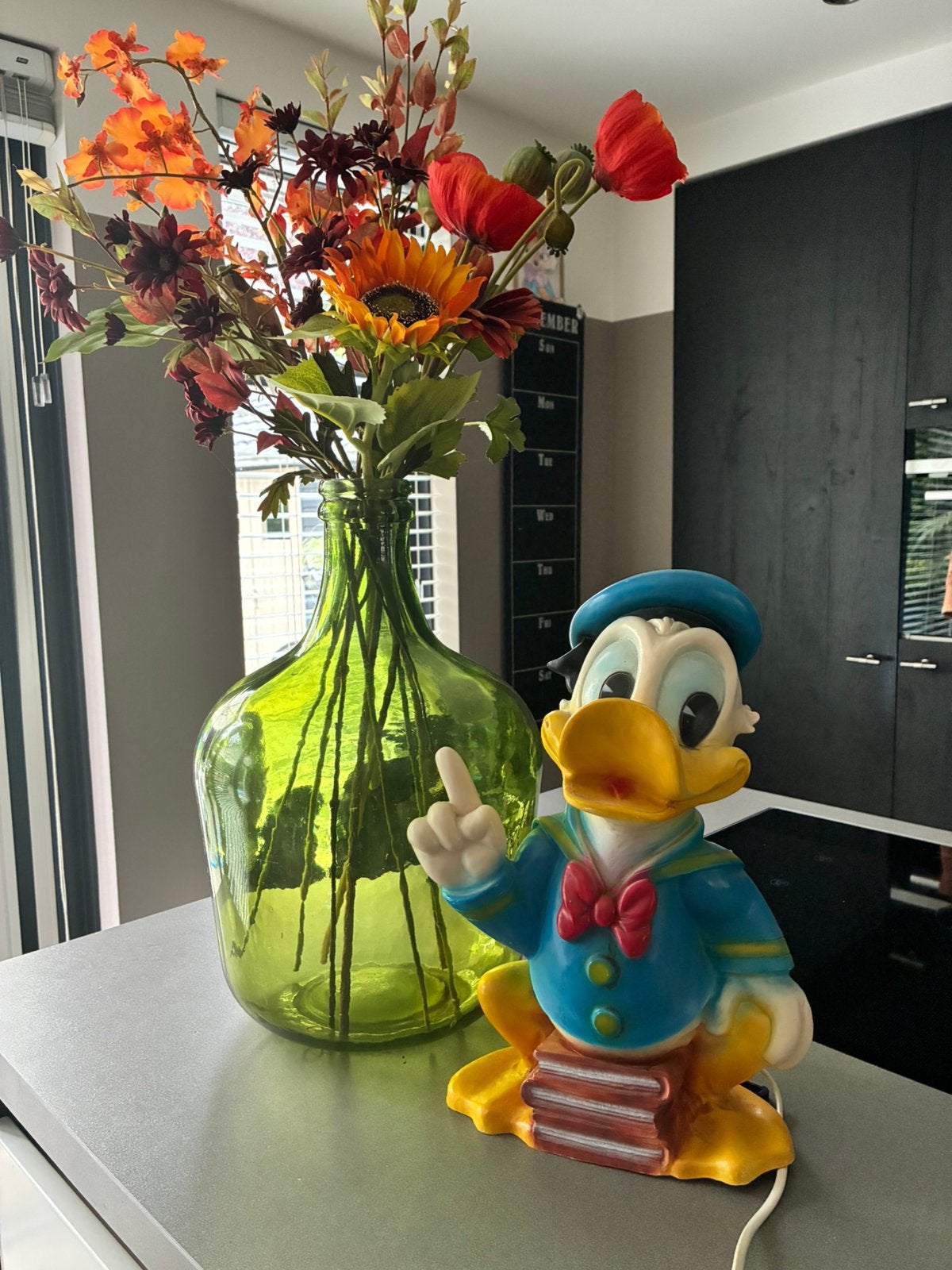 Disney lamp, Donald Duck, Verzamelen, Disney, Ophalen of Verzenden, Donald Duck, Gebruikt, Beeldje of Figuurtje