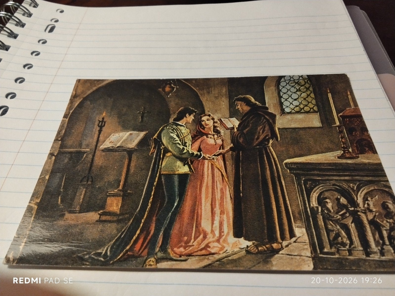 Ansichtkaart Romeo en Julia - Vitove Editore Verona, Ophalen of Verzenden, 1960 tot 1980, Ongelopen, Cultuur en Media