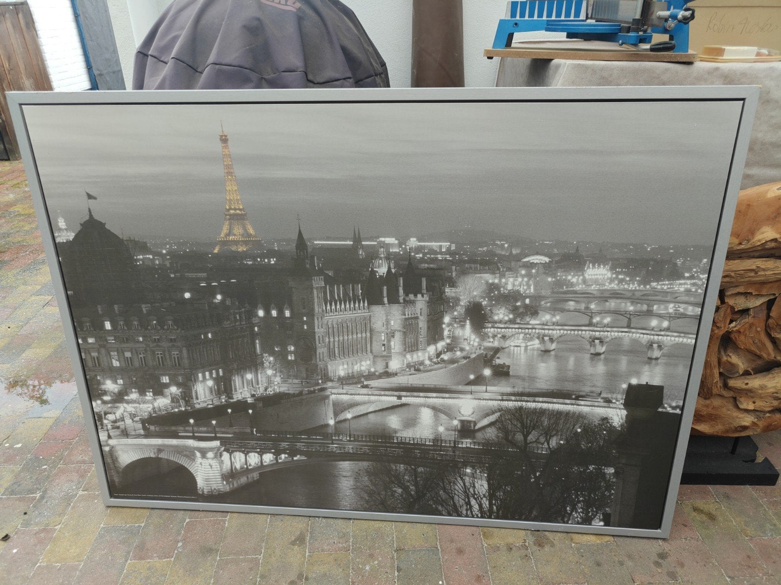 Grote canvas print Parijs - gratis af te halen, Ophalen, Gebruikt, 100 tot 125 cm, Print