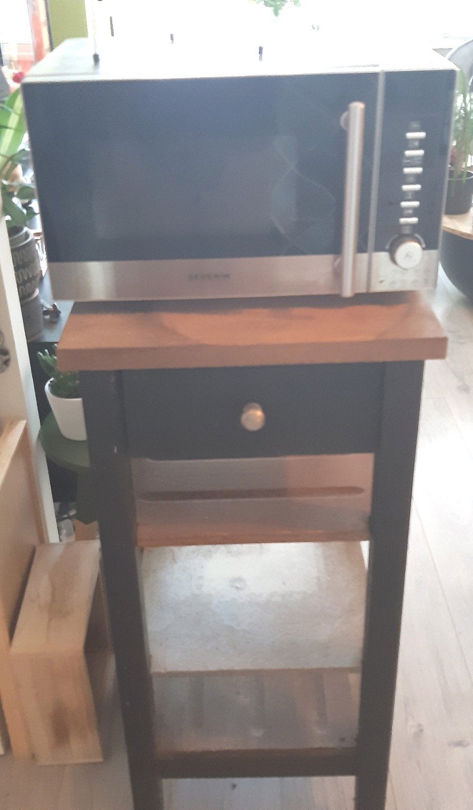 Ikea Stenstorp roltafel trolley  (nwpr € 149), Ophalen, Hout, IKEA, Zwart