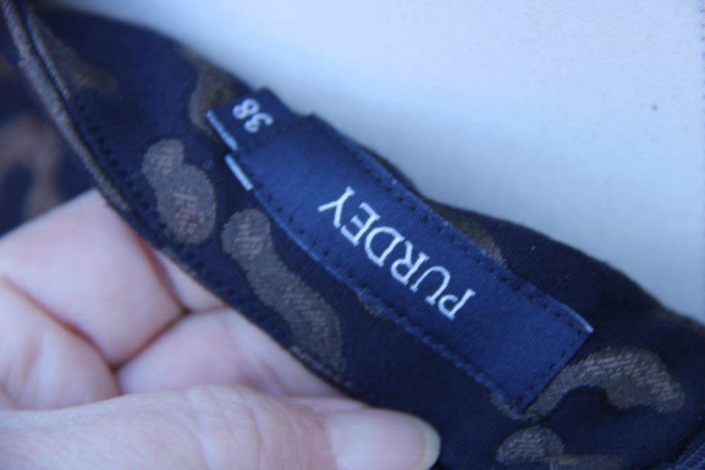Rok donkerblauw/ bruin Purdey mt 38 Vaste prijs, Maat 38/40 (M), Blauw, Ophalen of Verzenden, Zo goed als nieuw
