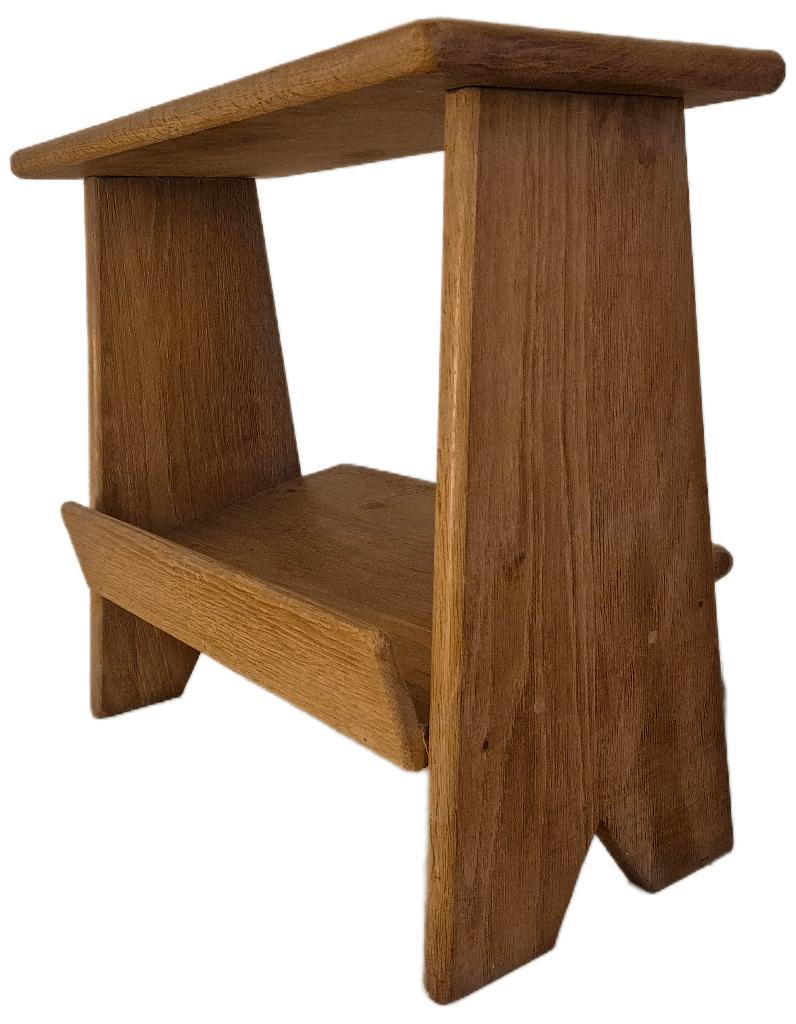 Schitterende vintage solid oak desgin lectuurtafel France, Huis en Inrichting, Ophalen of Verzenden, Gebruikt