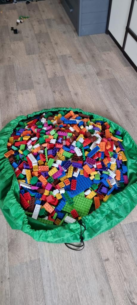 14 kilo Biobuddy blokken inclusief draagzak, Ophalen of Verzenden, Zo goed als nieuw, Duplo, Inclusief accessoires