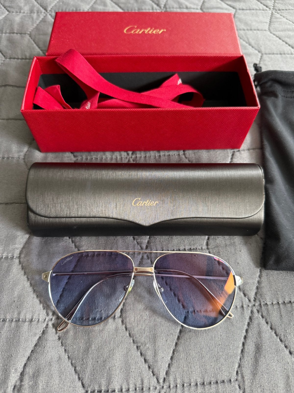 Cartier zonnebril, Overige merken, Zonnebril, Overige kleuren, Ophalen of Verzenden