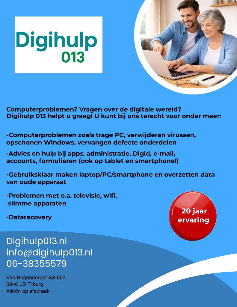 Computerhulp - Hulp bij tablet/smartphone/apps, Diensten en Vakmensen, Computer en Internet experts, Computerreparatie en Onderhoud