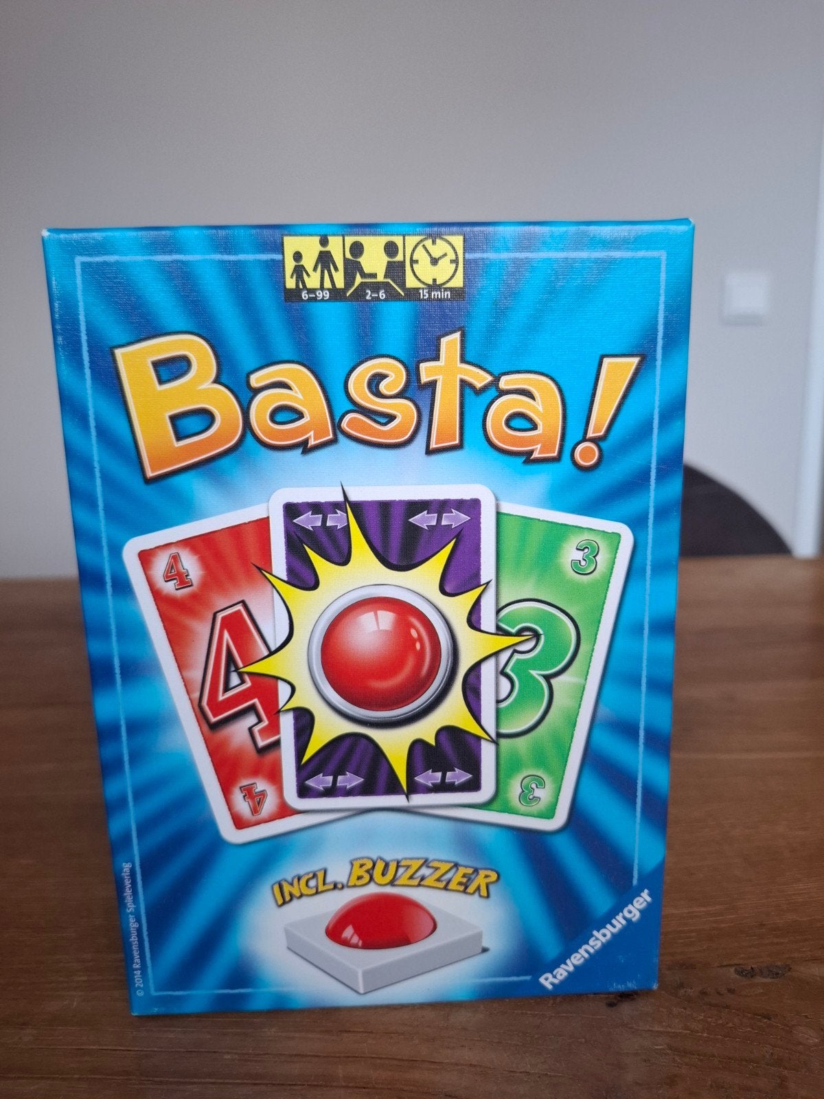 Basta! Ravensburger kaartspel met buzzer, Vijf spelers of meer, Ophalen of Verzenden, Zo goed als nieuw, Ravensburger