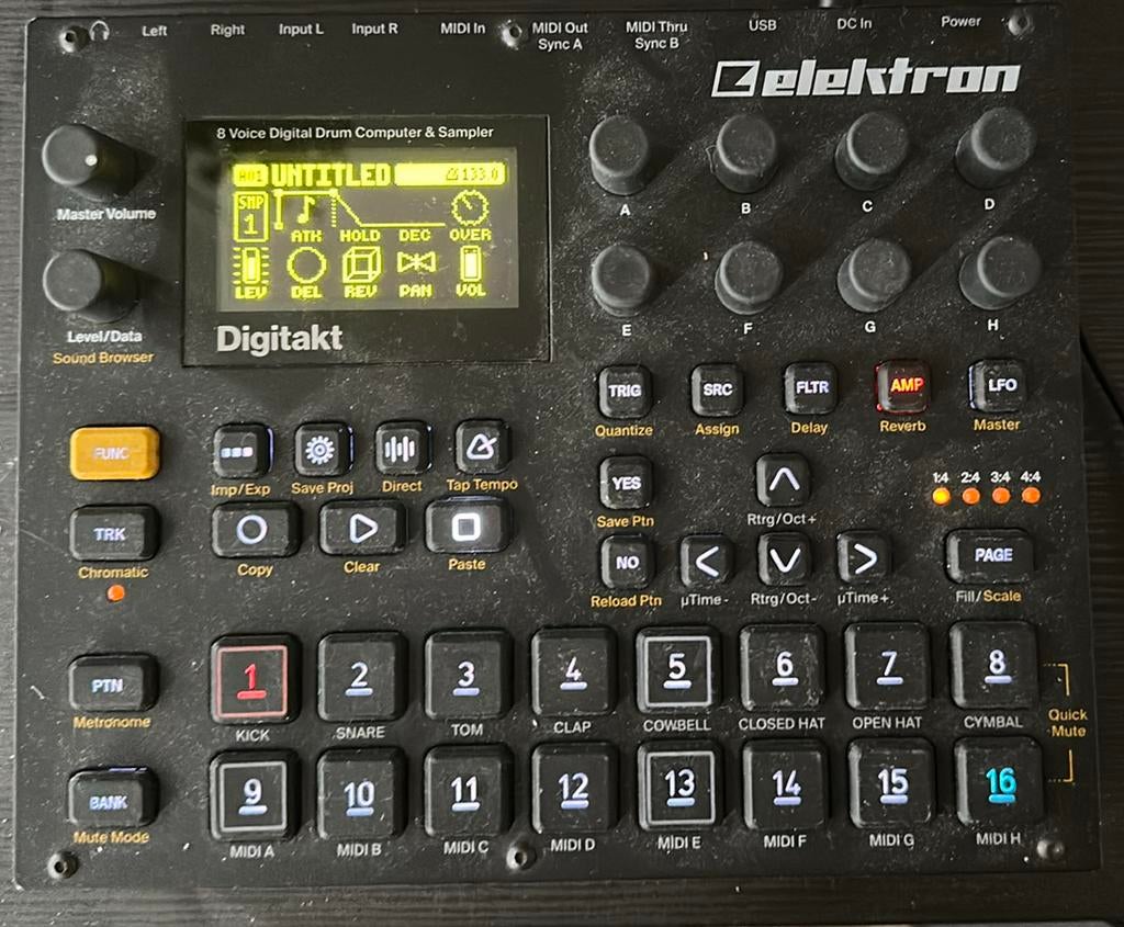 Elektron Digitakt mk1, Ophalen of Verzenden, Gebruikt, Overige merken
