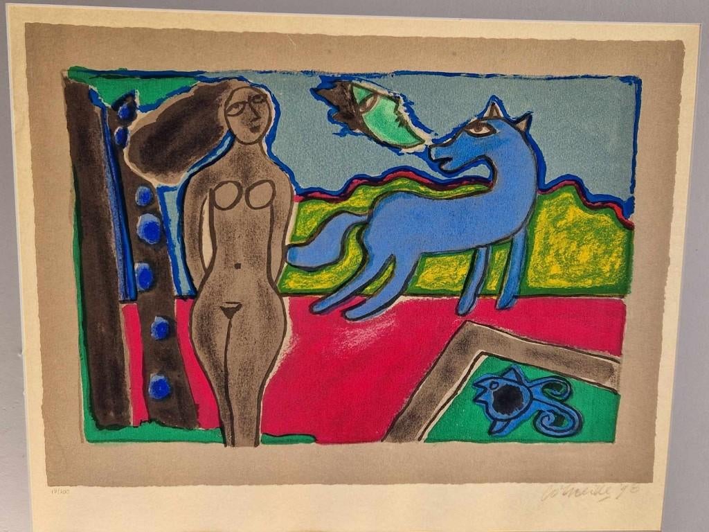 Corneille: Zeefdruk - Portrait d' un ete 1998, Antiek en Kunst, Ophalen