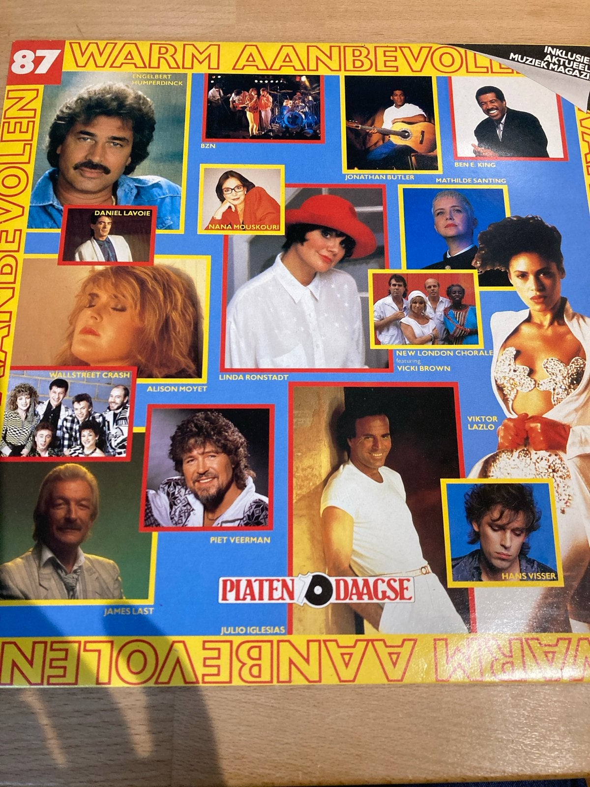 Platen 10 Daagse Warm Aanbevolen 1987 LP - Diverse Artiesten, LP, Gebruikt, Pop, Ophalen of Verzenden