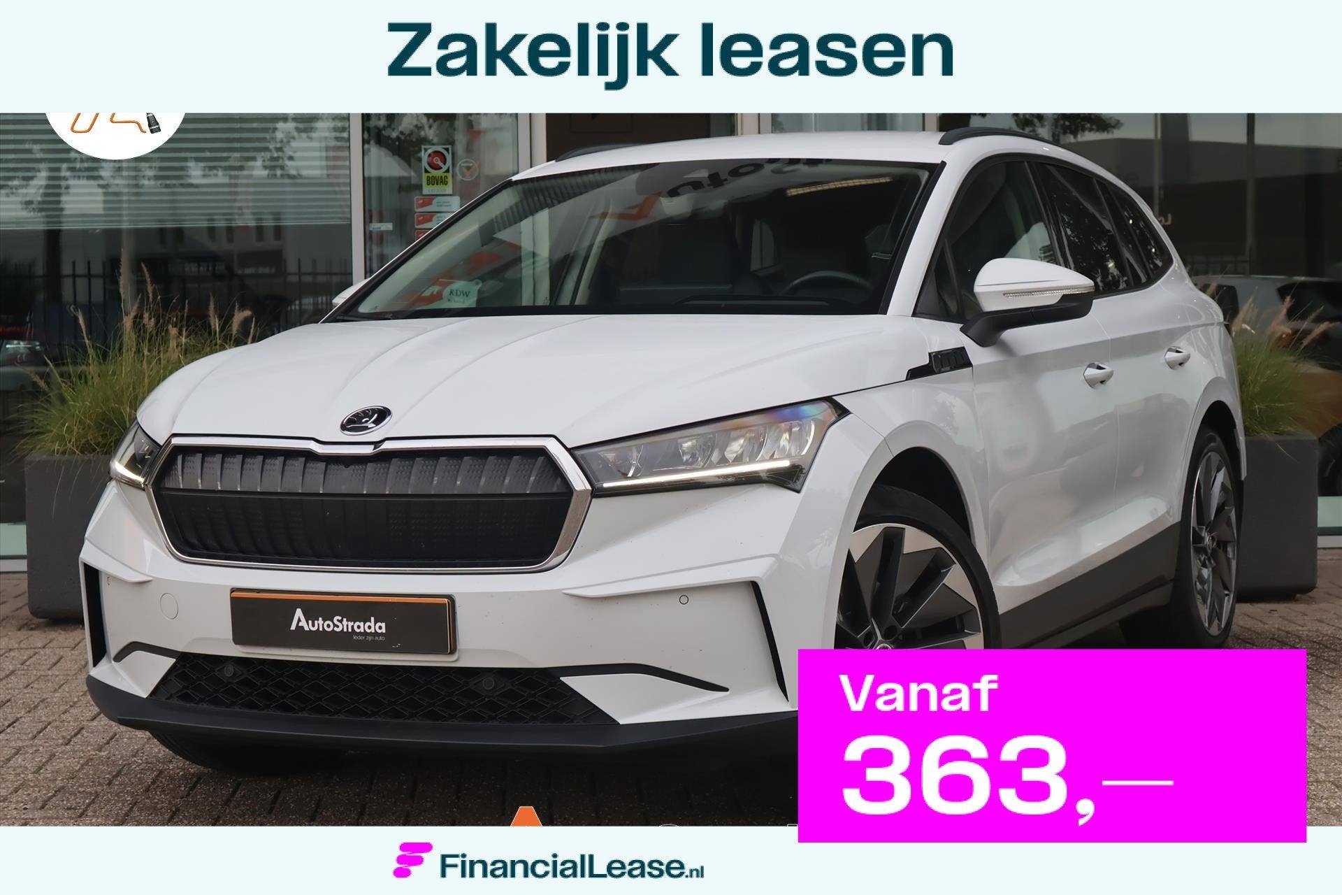 Skoda Enyaq Iv 60 Elektromotor 180pk SoH 91% | Virtual | Nav, Automaat, Dealer onderhouden, Gebruikt, 95 pk