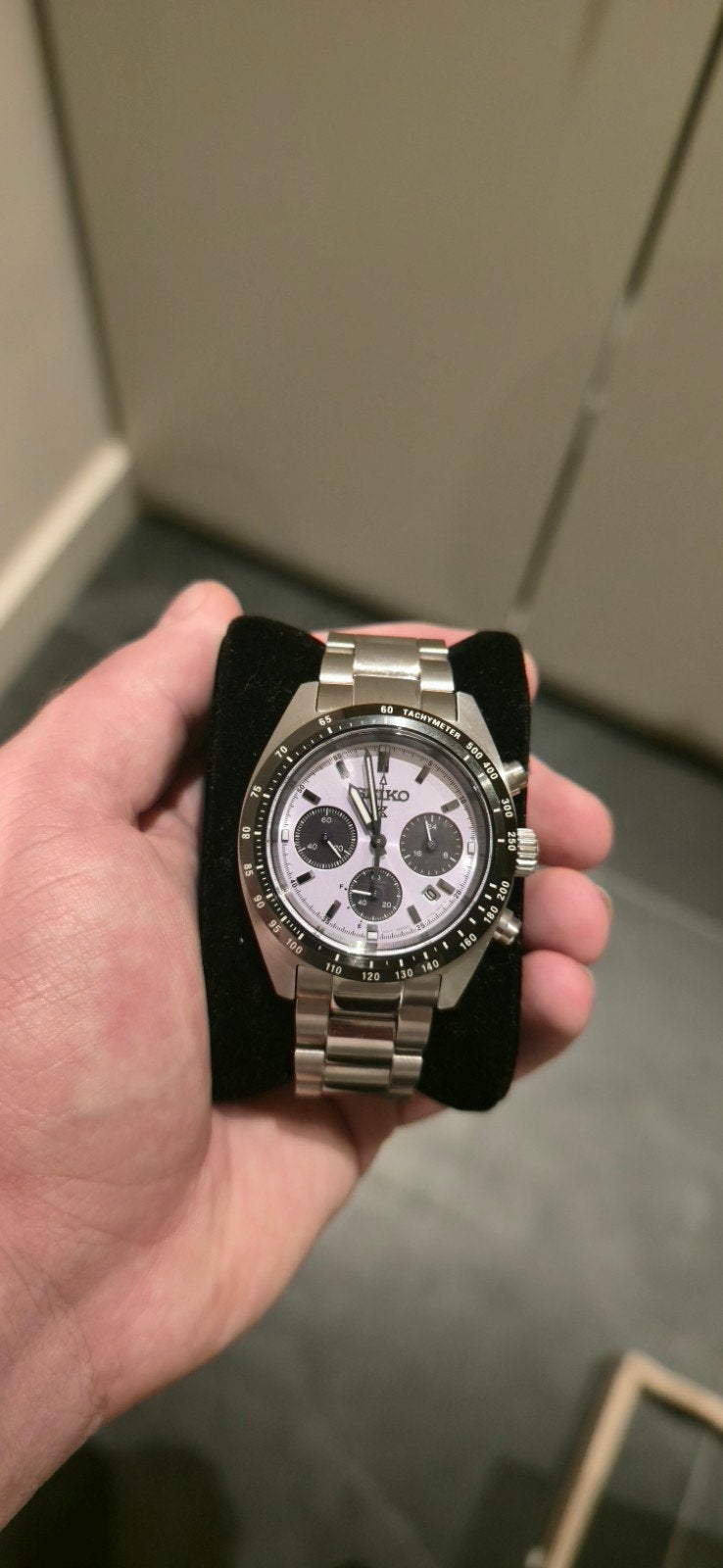 Seiko Speedtimer 2025 Tokyo World Athletics Prospex SSC955P1, Gebruikt, Staal, Polshorloge, Ophalen of Verzenden