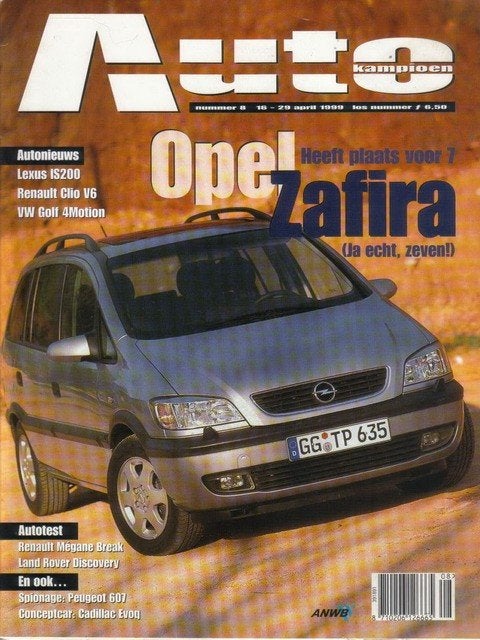 Autokampioen 8 1999 : Land Rover Discovery - Lexus IS200, Boeken, Auto's | Folders en Tijdschriften, Gelezen, Algemeen, Ophalen of Verzenden