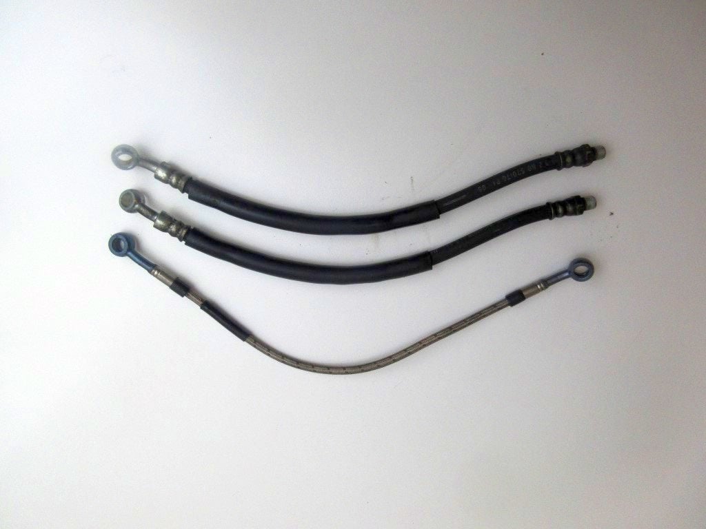 Suzuki GSX600 remleidingen GSX 600 remslangen stalen GSX600F, Ophalen of Verzenden, Gebruikt