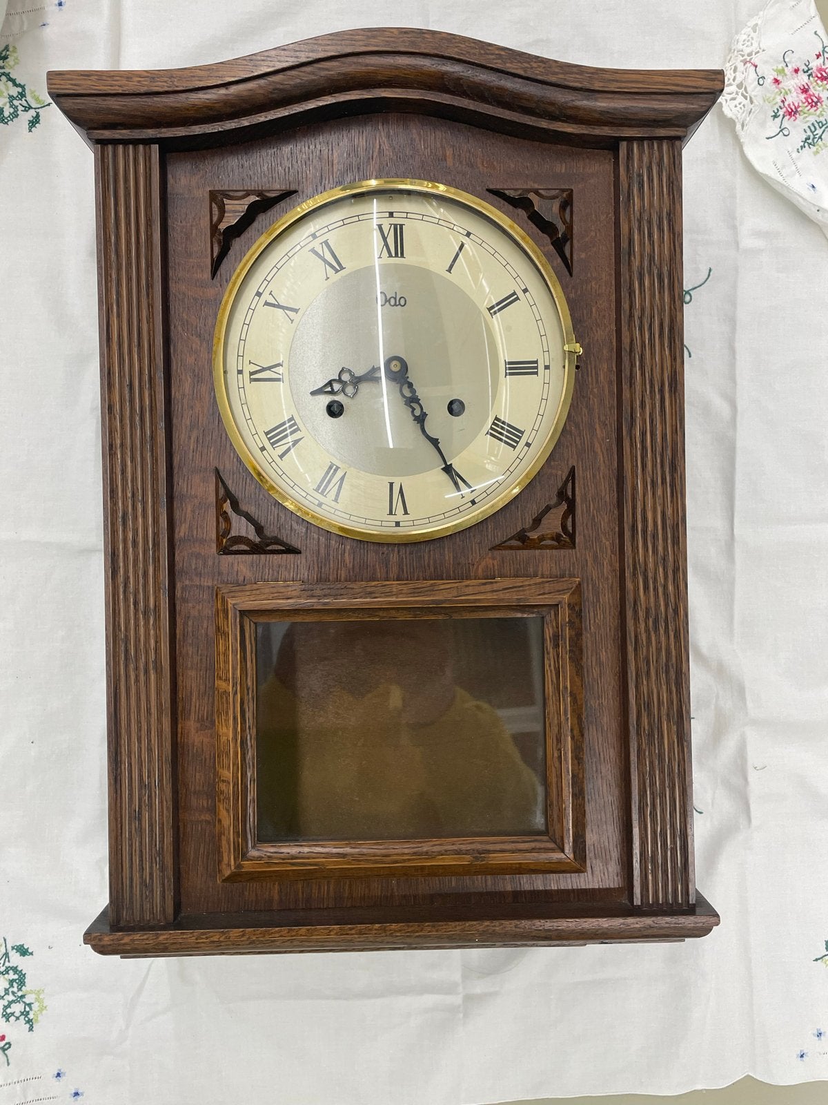 Franse Art-Deco Wandklok met Regulateur - Odo (1930-1950), Ophalen of Verzenden