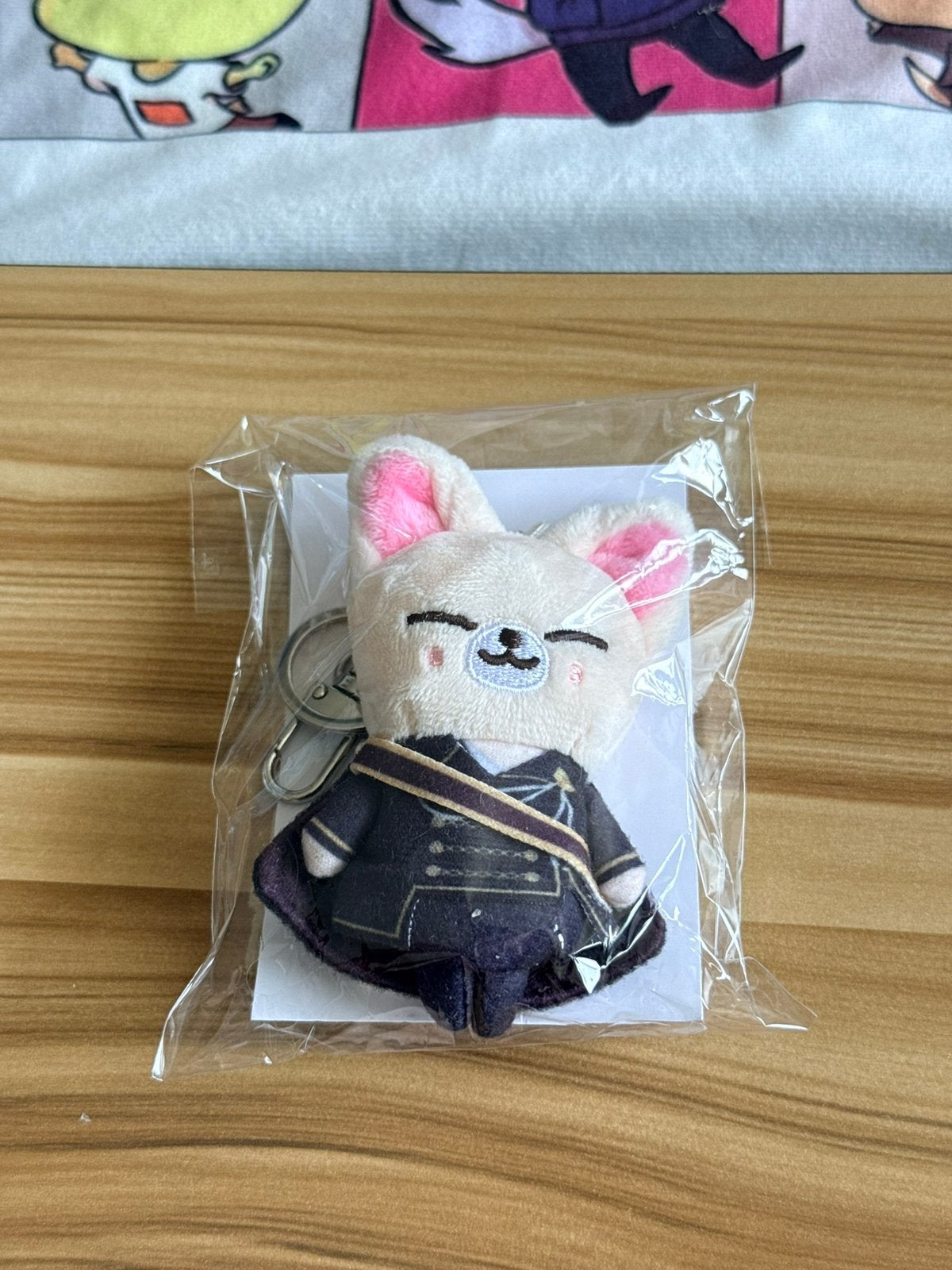 Stray Kids FoxI.Ny skzoo plush keyring force, Ophalen of Verzenden, Zo goed als nieuw, Foto of Kaart