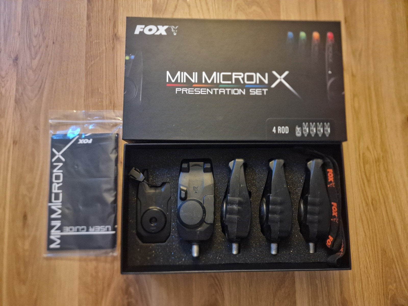 Fox Mini Micron X 4 Rod Presentation Set - Beetmelders, Watersport en Boten, Ophalen of Verzenden, Gebruikt, Overige typen