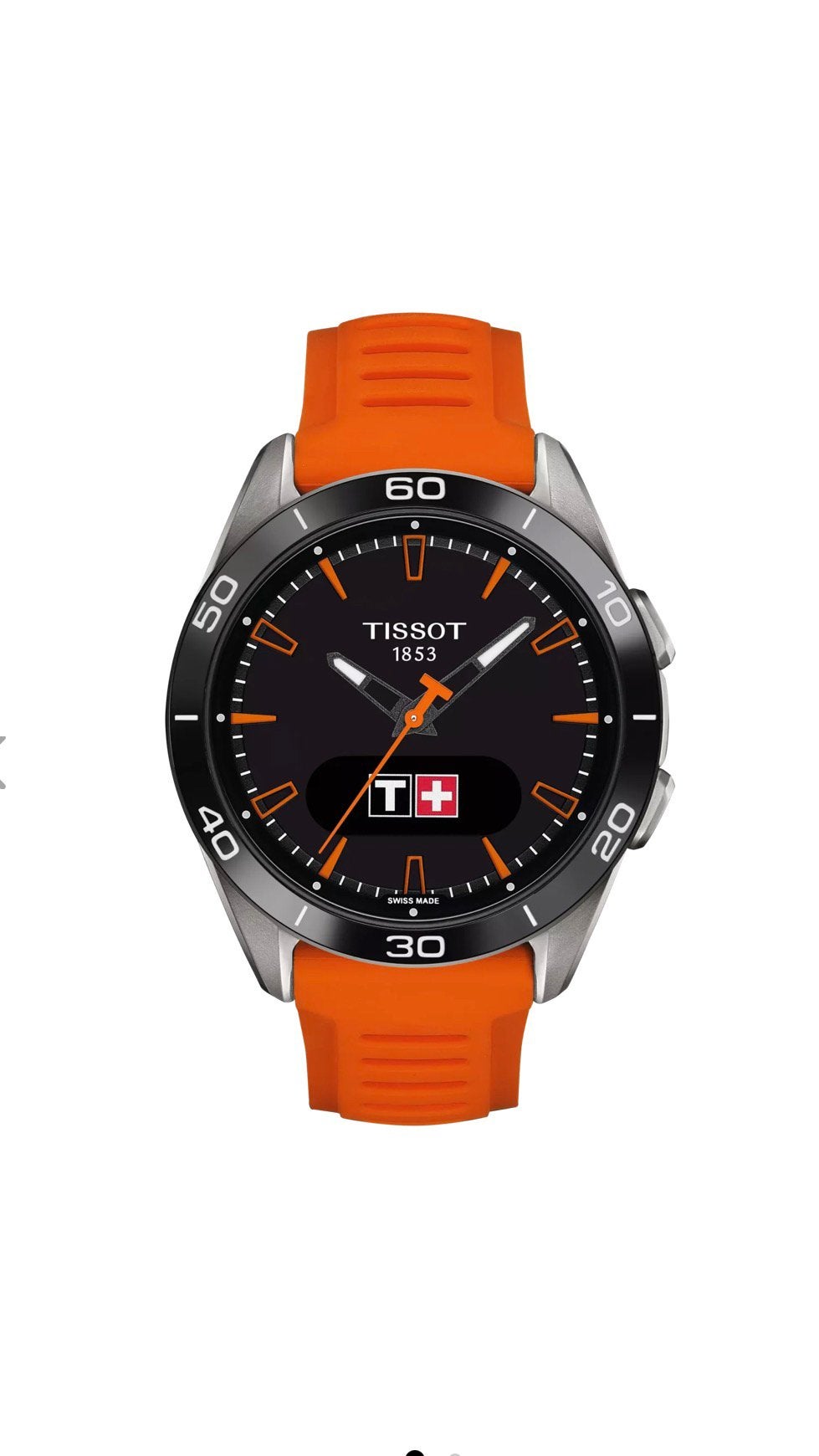 Tissot T-Touch connect sport.  Met aankoop bon, Zwart, IOS, Nieuw, Ophalen of Verzenden