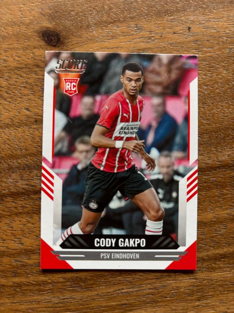 Cody Gakpo Rookie Kaart - PSV Eindhoven - Score Soccer, Ophalen of Verzenden, Nieuw, Plaatje