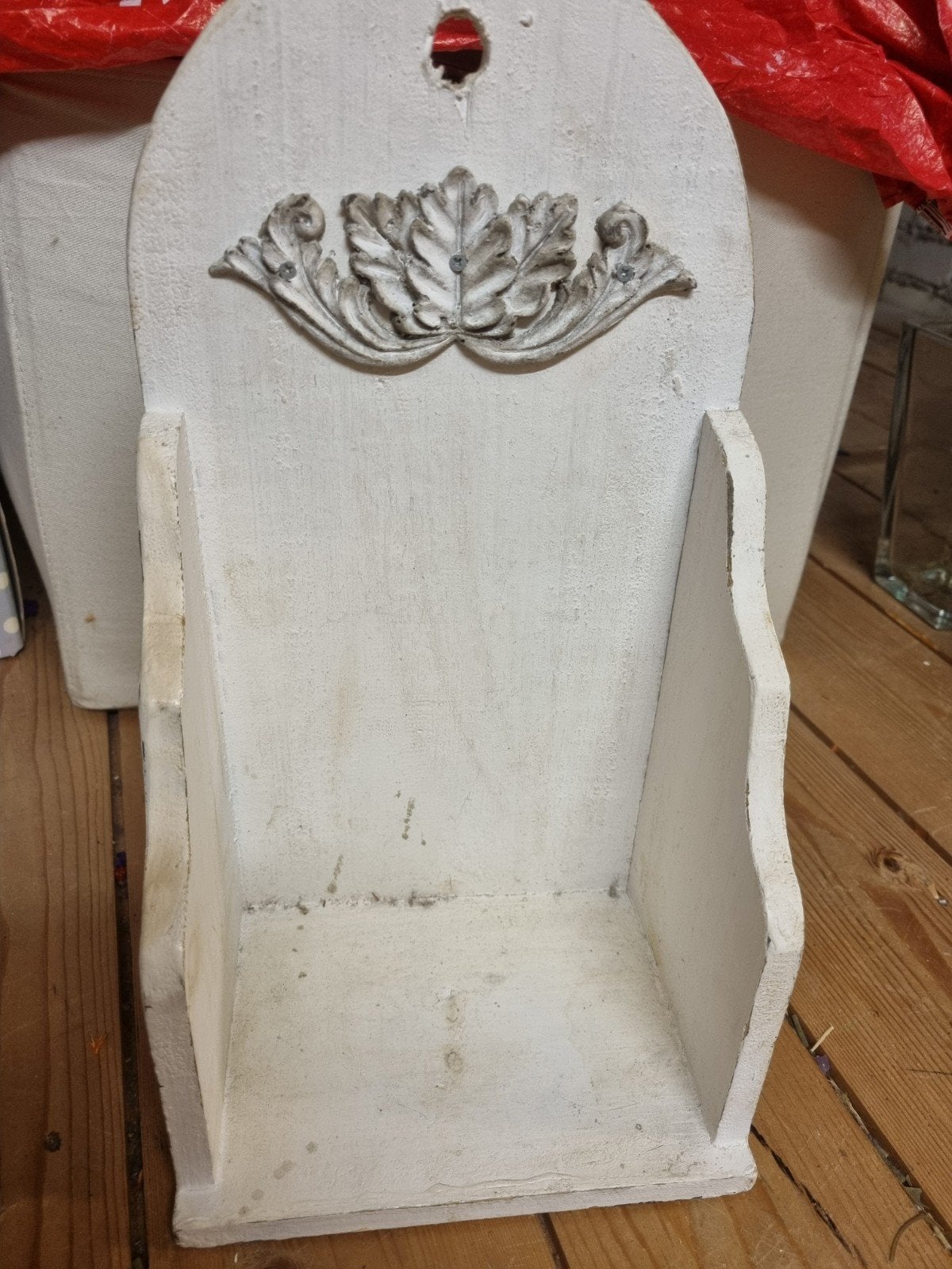 Decoratieve houten wandhouder - Landelijke stijl, Huis en Inrichting, Ophalen, Hout, Gebruikt, Landelijk